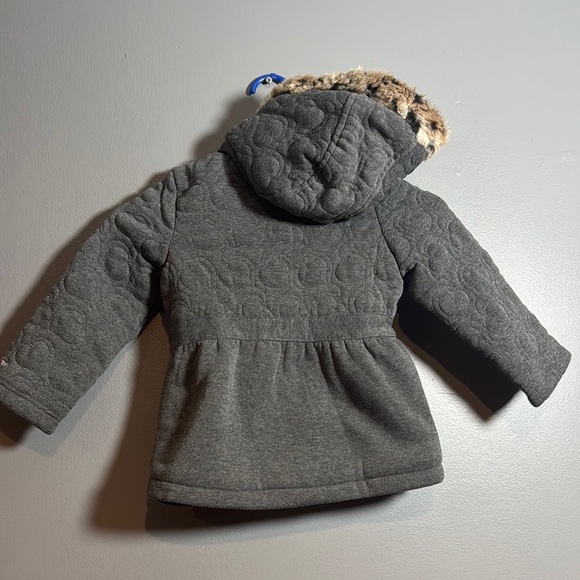 Limited Too Gray Puffer Coat with Quilted Design - Picture 4 of 7
